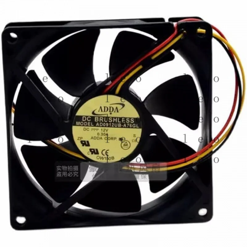 

CC for ADDA AD0912UB-A76GL DC12V 0.30A 9CM 3-Pin Silent Cooling Fan