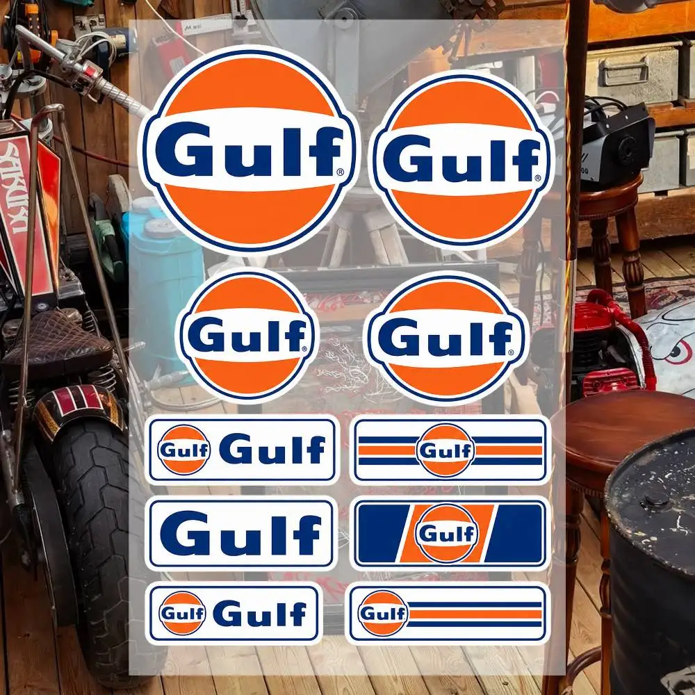 GULF Aesthetic Graffiti Waterproof PVC Stickers for Car Motorcycle Skateboard Helmet Notebook