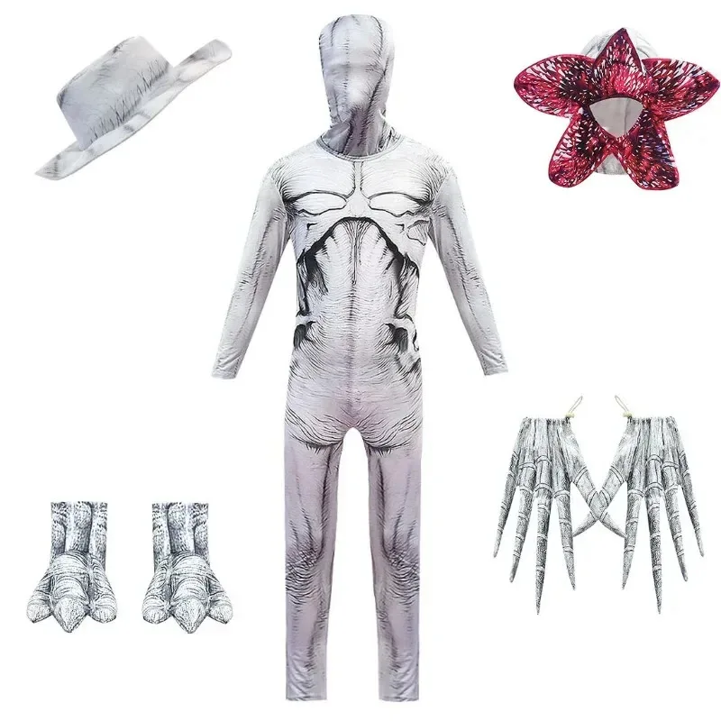A Litter Of Bears Kids Cosplay Halloween Costumes for Stranger and Things Costume Horror Jumpsuits Scarry zombie Cospl 2025 New