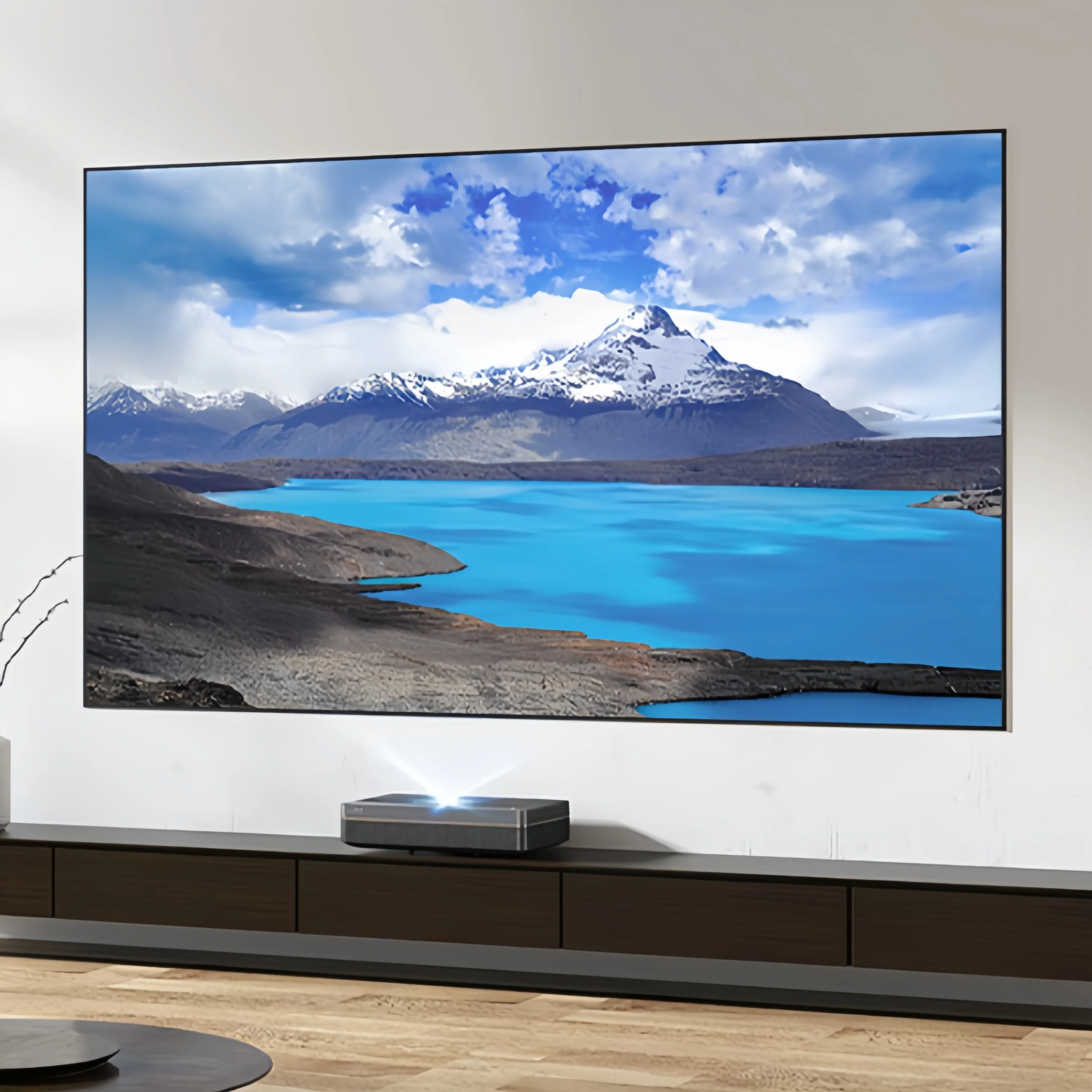 

2026 NEW PET Black Crystal Frame Projection Screen 130" 150"