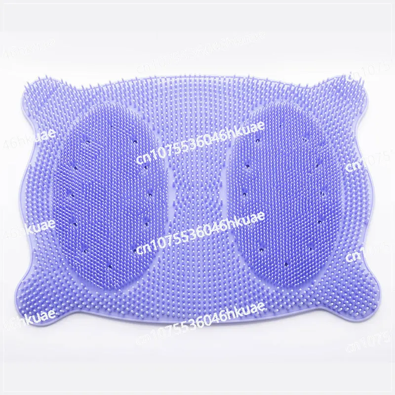 Household Silicone Foot Pad Can Suck Wall Lazy Back Bath Brush Soft Hair Massage