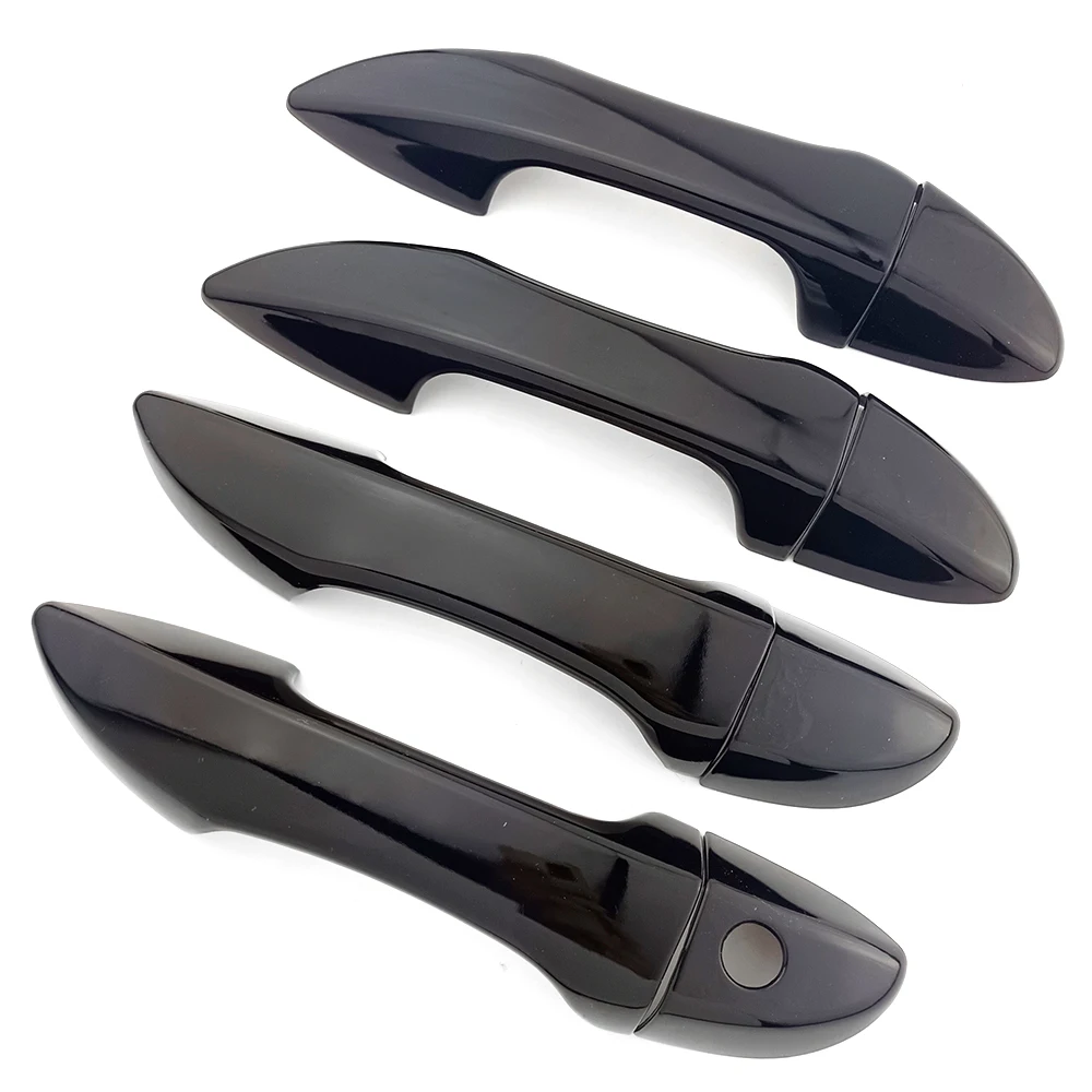 

⭐ Оригинальный ⭐ Декоративные накладки на дверные ручки глянцевого черного цвета для Toyota Corolla 2014-2018, аксессуары для тюнинга экстерьера автомобиля