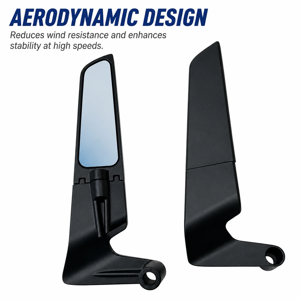 Motorcycle Wind Wing Fairing Mirror M10 Thread LED Turn Signal Rearview Mirror For Kawasaki Yamaha Honda KTM Sport Bike