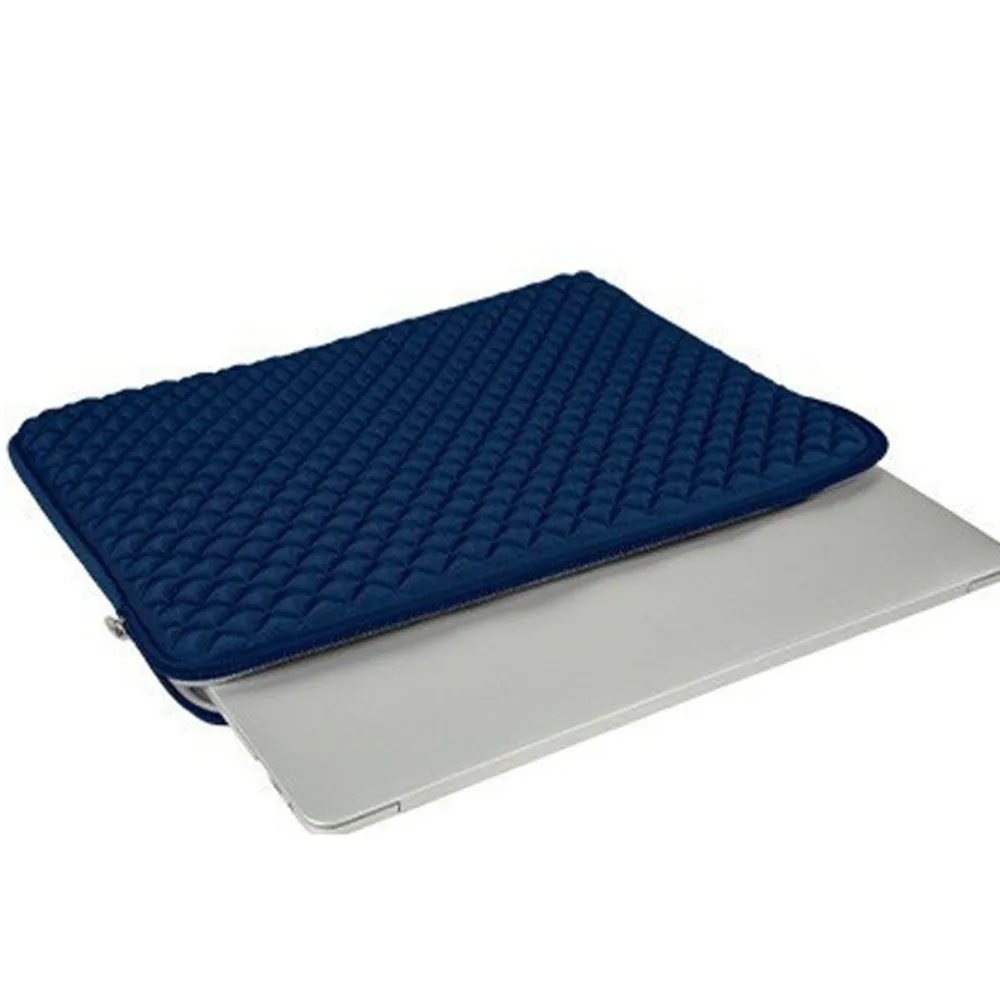 

Grid Texture Laptop Portable Sleeve Large Capacity Waterproof Notebooks Protective Bag Wear Resistant Simple Laptop Sleeve Bag