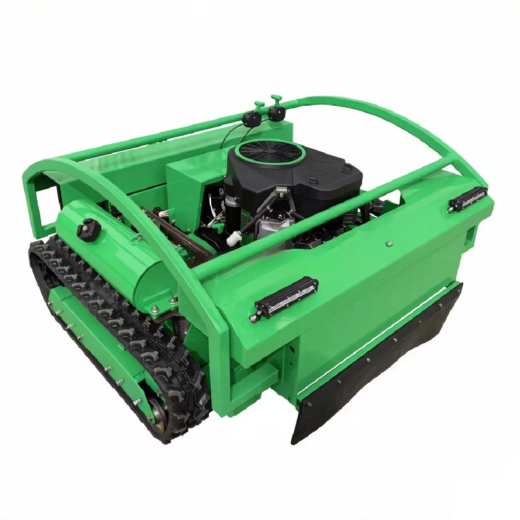 Premium Quality Industrial Commercial Petrol Remote Control Crawler Track Mini Zero Turn Lawn Mower 22Ps Double Cylinder 4-cycle