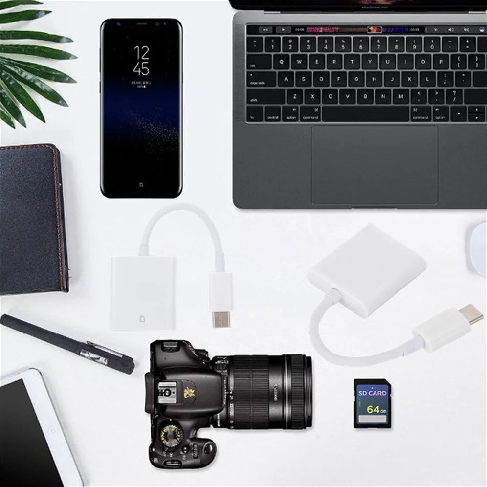 GRWIBEOU-Samsung,Huawei,Xiaomi,macOS Pro,Air,携帯電話用のUSBノートブックカードリーダー,USB-C〜SD/tf接続