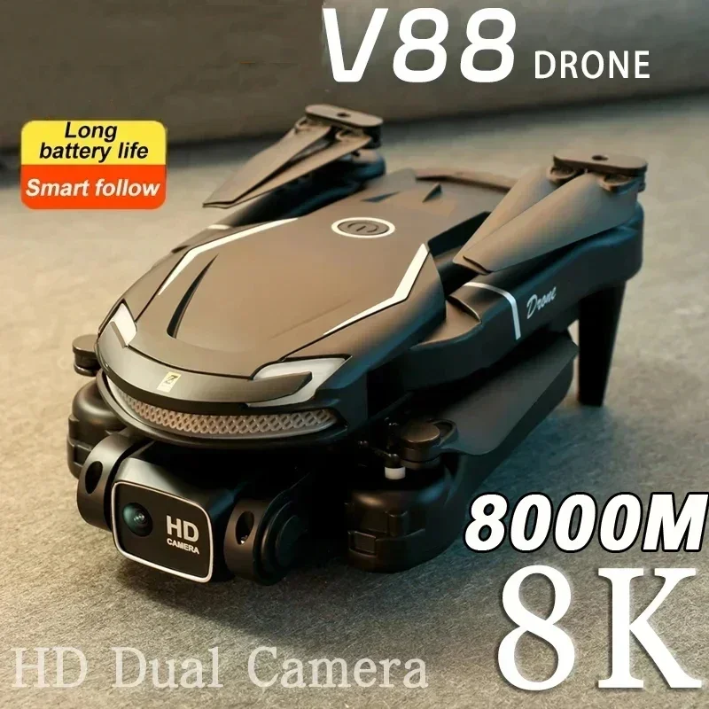 Für xiaomi mini v88 drohne 8k 5g gps profession elle hd luftaufnahme fernbedienung flugzeug hd dual kamera quadcopter spielzeug uav