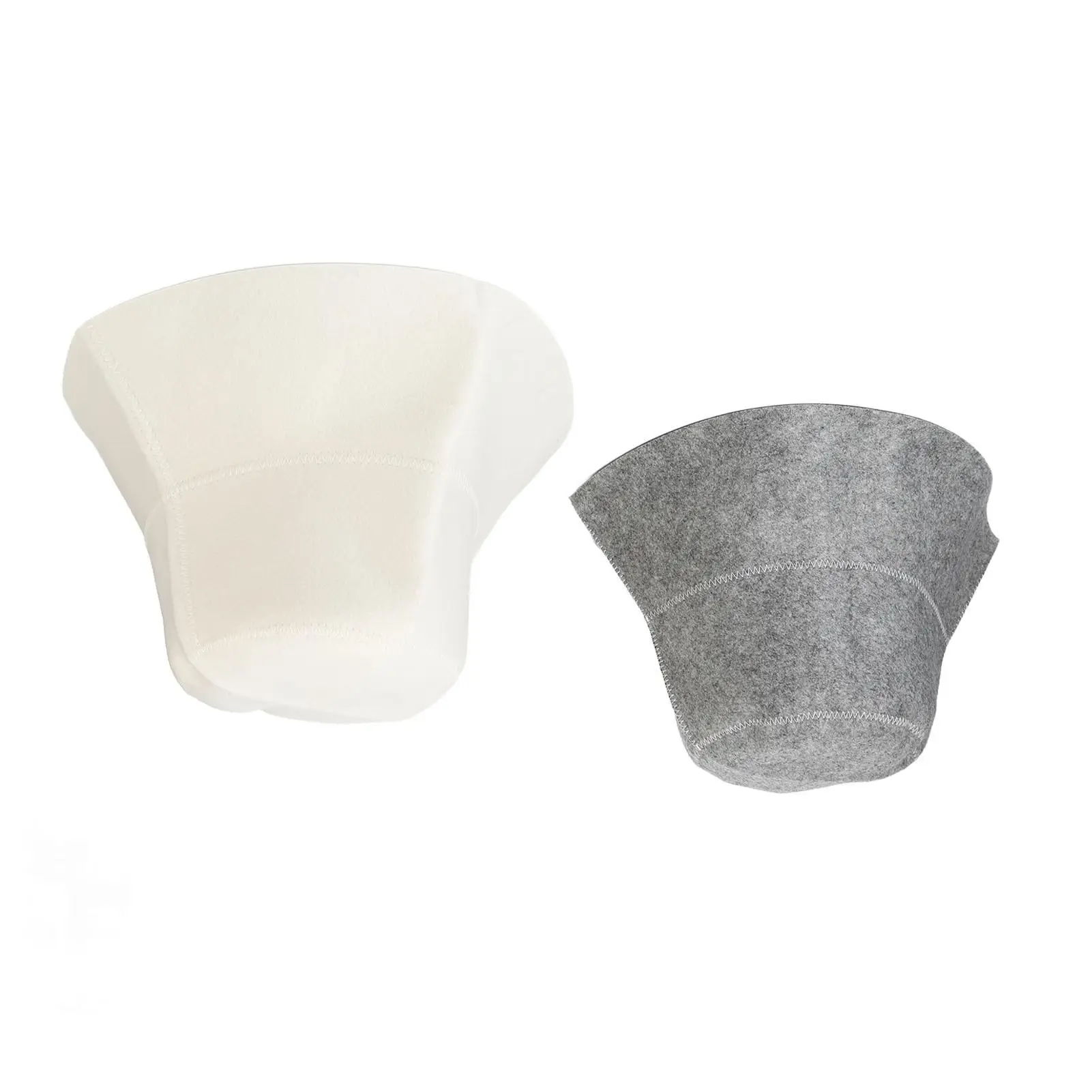 قبعة ساونا ناعمة ماصة للماء للرجال، تصميم خفيف الوزن ومريح باللونين الأبيض والرمادي