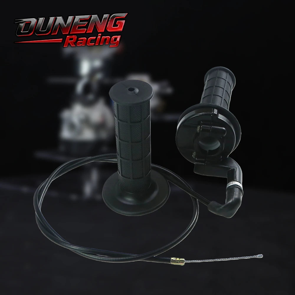 

7/8" Twist Throttle Accelerator Handle Grips Cable Set Twist Throttle Handle Grip Cable