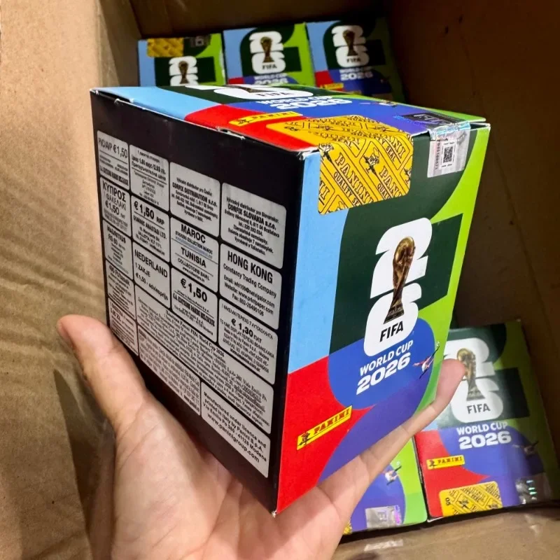 Panini 2026 FIFA World Cup Sticker Sealed Box 50 Packs Estimated 350 Collectible Soccer Player Blind Stickers For Fan Collection