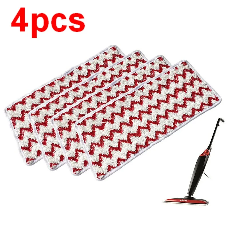 4 pz/pacco coperture per mocio per pavimenti cuscinetti di ricambio in microfibra per Vileda Steam XXL Power Pad pulitore a vapore strumento per la