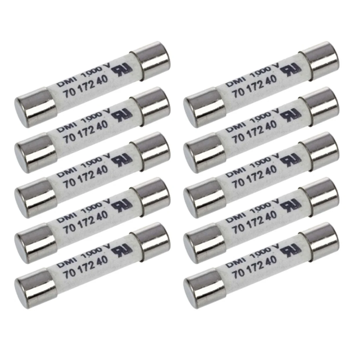 1000V 500MA 10Pcs 6.3X32mm Multifunctional Convenient Portable Practical White Ceramic Fuse for Multimeter