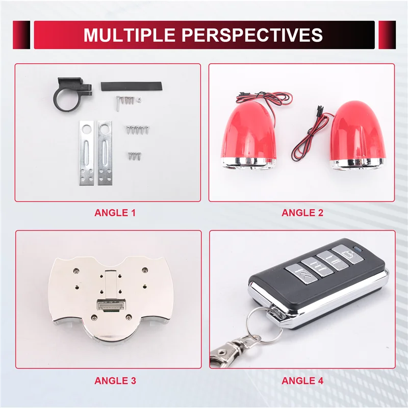 

Motorcycle Audio Stereo Speakers Wireless Bluetooth MP3 Player Waterproof FM Audio For Motor Scooter Bike ATV UTV
