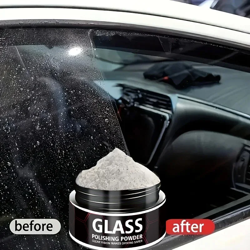 

Полировальная пудра Fasilawei для стекла - Набор для удаления царапин, улучшение прозрачности для домашнего и автомобильного стекла, кристально чистое