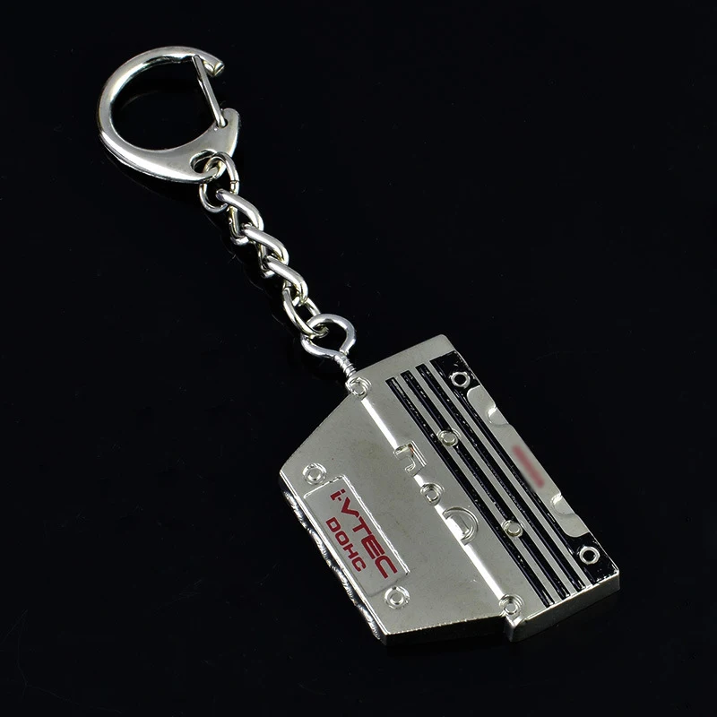 High Quality JDM Racing Metal I Vtec DOHC Engine K20 Car Turbo Key Ring for Honda Civic Gk5 B16 B18c Ek9 Keychain Accessories