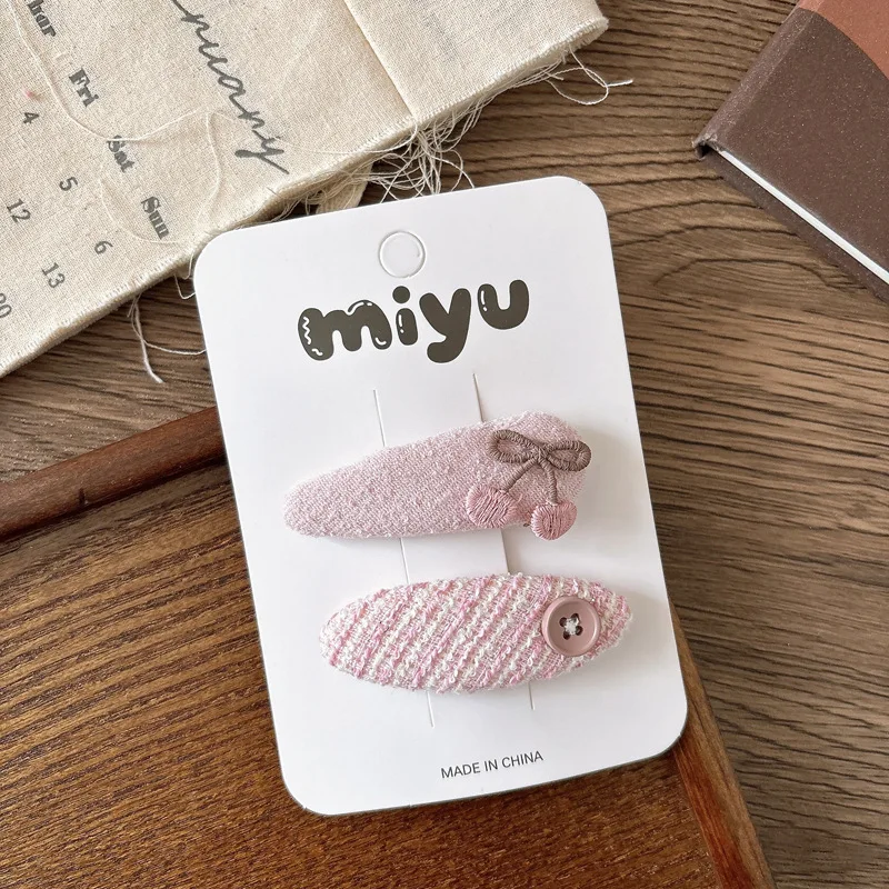 

New Mother Daughter Hair Clips Set Sweet Colorful BB Clips for Girls Side Bangs Matching Family Accessories