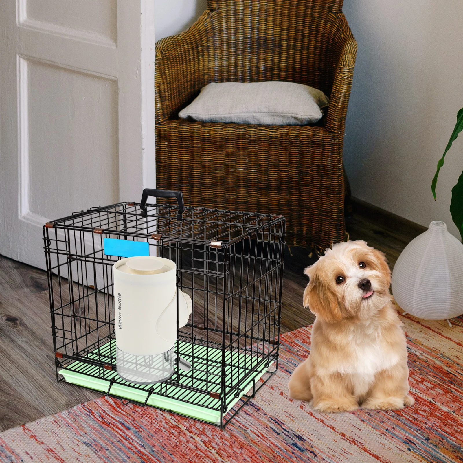 

Automatic Pet Hanging Water Feeder Roller Ball Drinking Nozzle Small Dog Cat Water Dispenser Practical Supplies