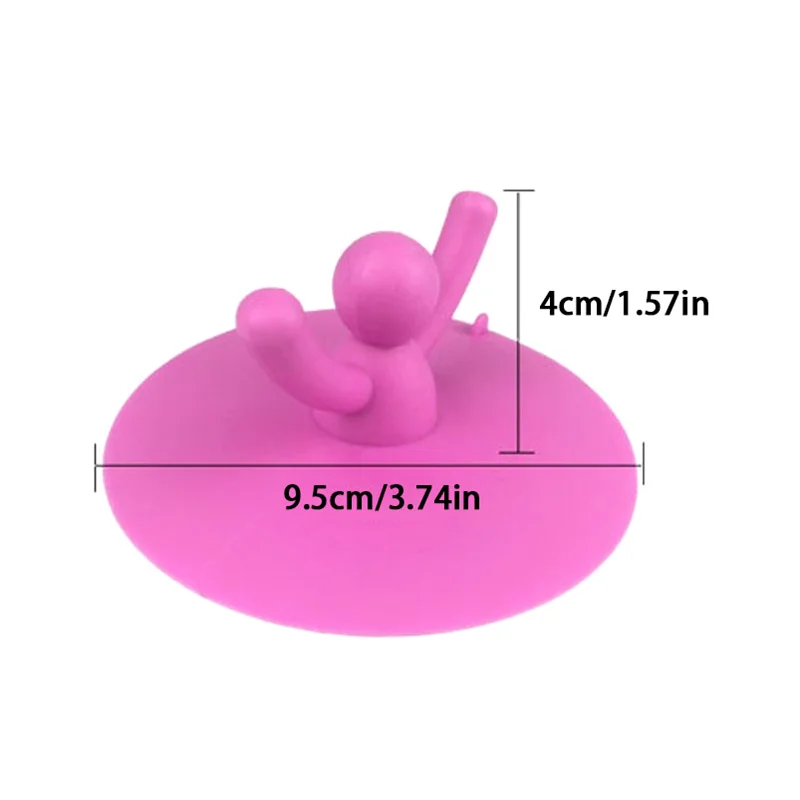 Silicone Waterproof Sink Plug Multifuctional Kitchen Washroom Bathroom Shower Bathtub Drainage Stopper Tool Cute Water Sink