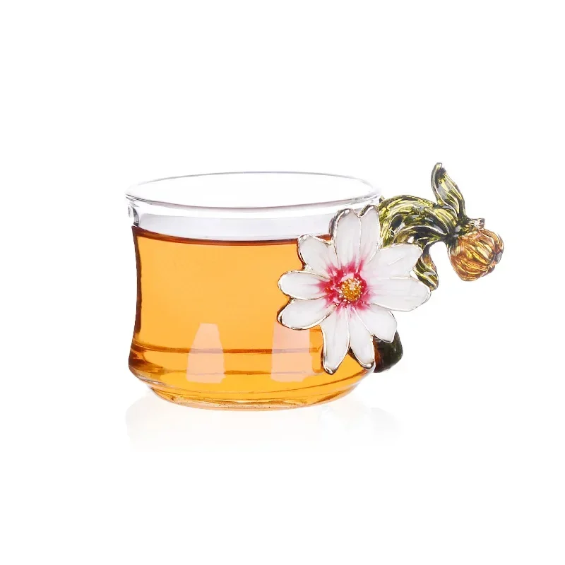 Enamel tea cup teapot set master cup personal cup heat-resistant glass Kung Fu teacup