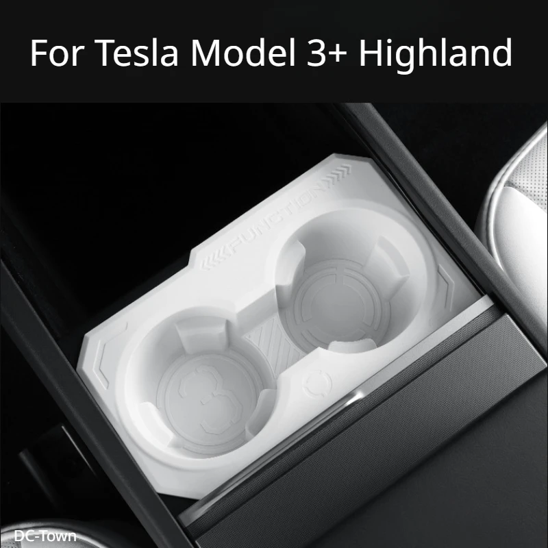 Front Row Cup Holder for Tesla Model 3 Highland 2024 Central Control Water Cup Holder New Model3+ Storage Tank Water Cup Limiter