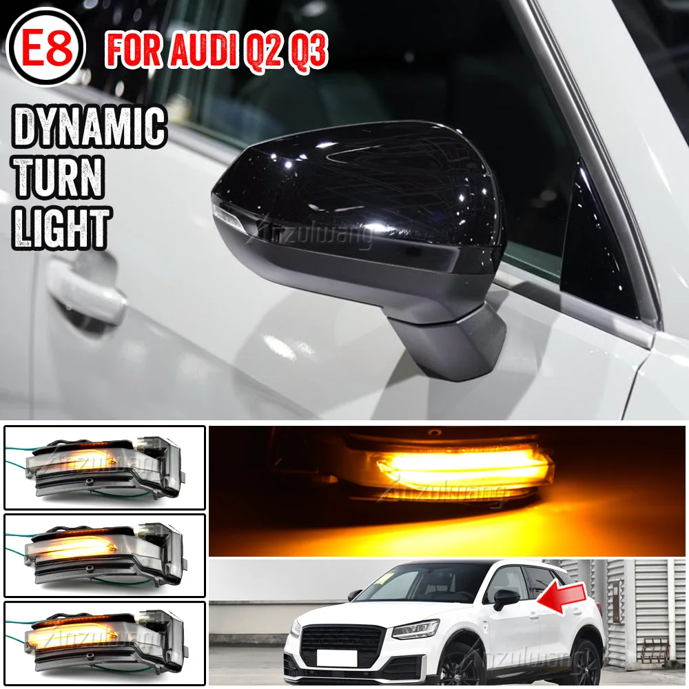 

For Audi Q2 GA 2016 2017 2018 2019 2020 2021 2022 Sequential Dynamic LED Blinker Indicator Mirror Turn Light Signal