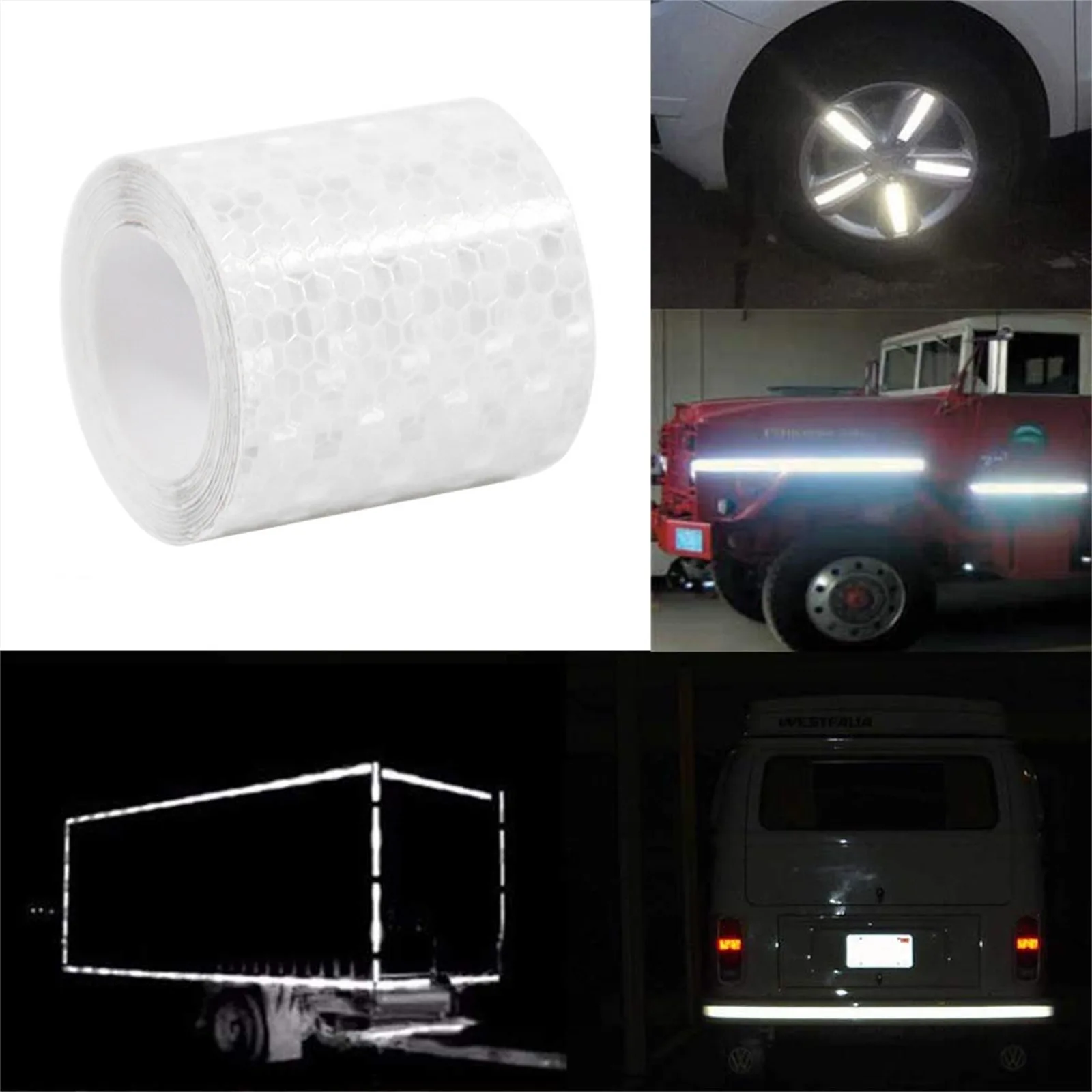 3M*5cm Reflective Tape Waterproof Outdoor Reflector Tape for Safety Visibility in Low-Light Conditions