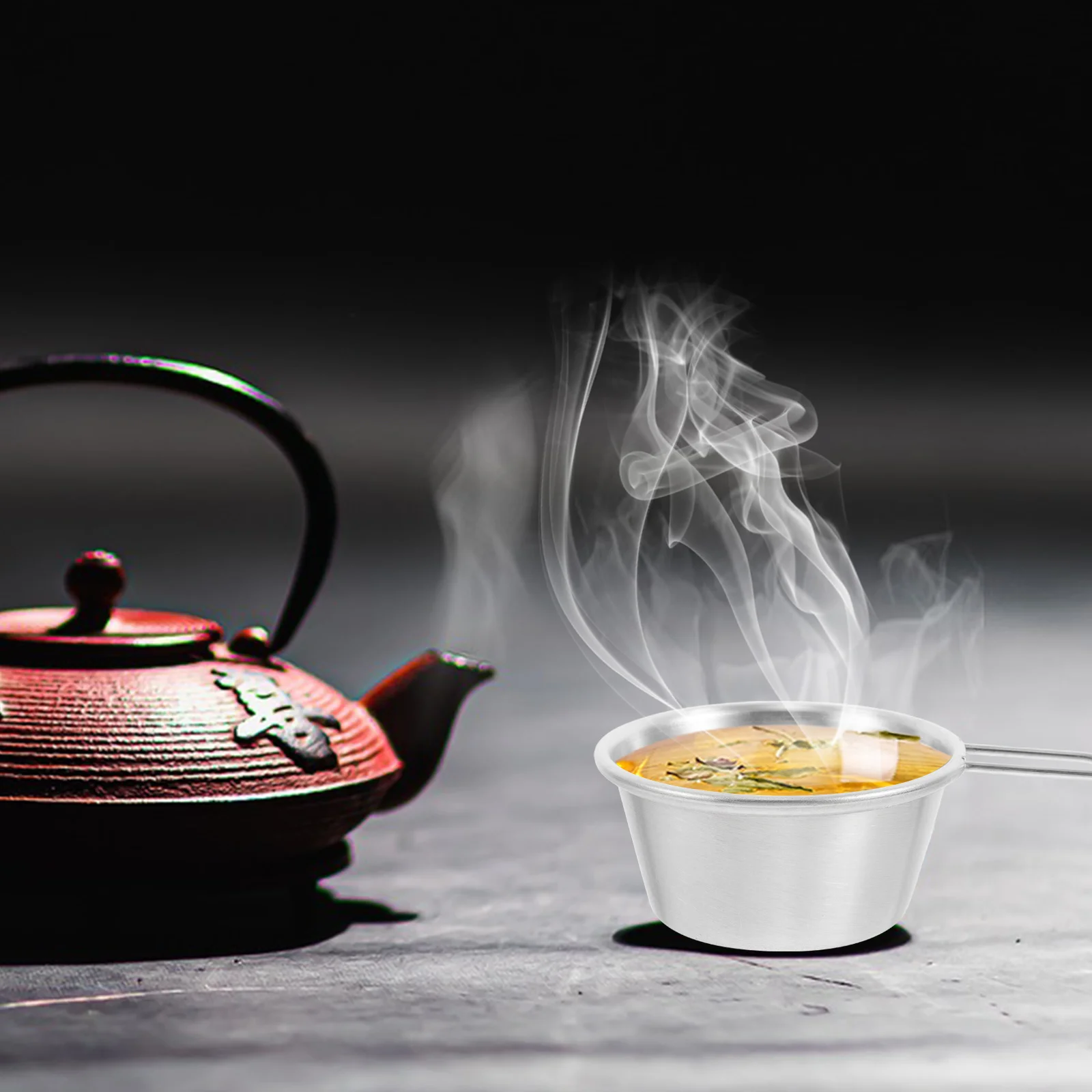 

Portable Stainless Steel Mug Mini Camping Cup for Outdoor Travel Tea Coffee Drinking with Comfortable Handle