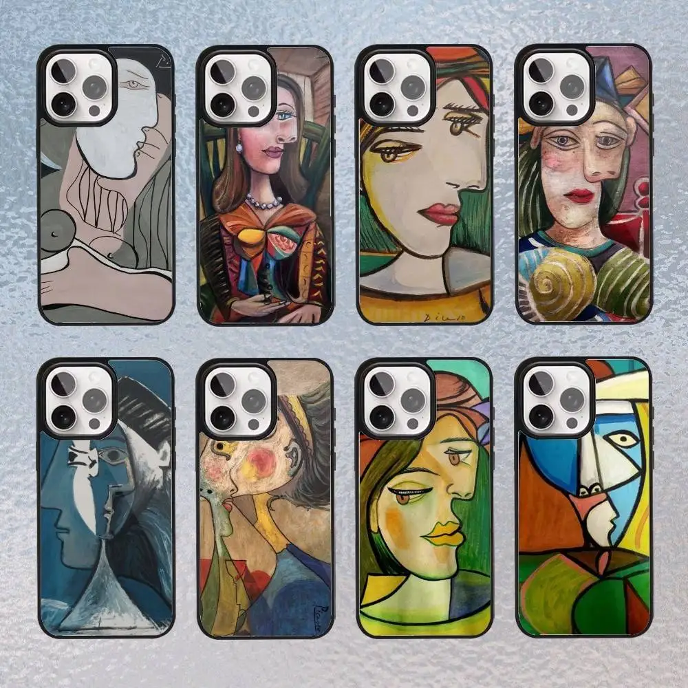 

Picasso Abstract Art Painting Phone Case For iPhone Magsafe Magnetic 17,16,15,14,13,12,11 Wireless Charging cover