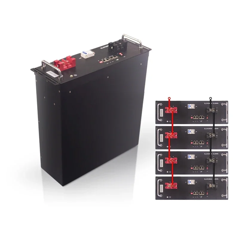 6000 Cycles displayracks  Lifepo4 Rack Mounted 5Kwh 10Kwh 48V 51.2V 100Ah 200Ah 400Ah 500Ah Battery Packs