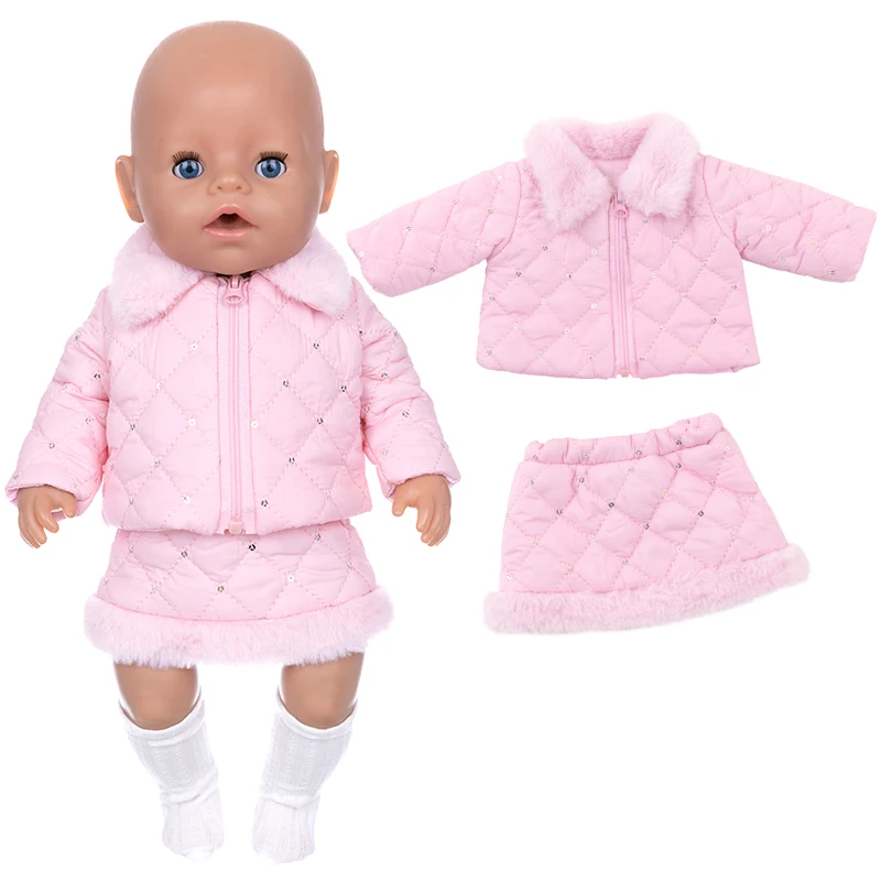 40 ซม.ตุ๊กตาเด็กทารก Reborn ตุ๊กตาฤดูหนาว 17 นิ้วของเล่นตุ๊กตาเสื้อผ้าหนาเสื้อกางเกง