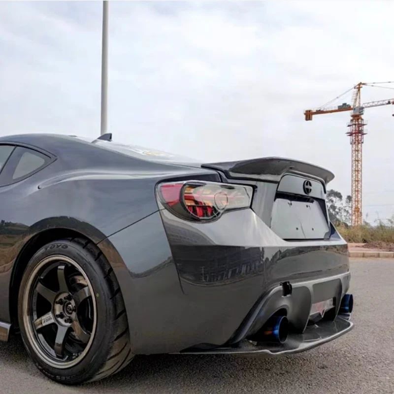 For TOYOTA ZA86 GR86 For Subaru BRZ ABS Real Carbon Fibre  Spoiler REAR WING TRUNK LIP SPOILERS High Quality 2013-2017