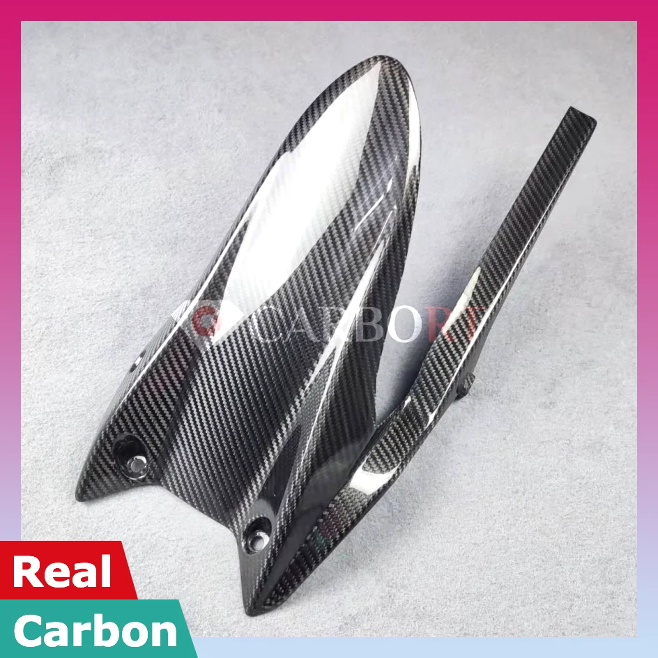 

For Triumph Street Triple 765 R RS Carbon Fiber Rear Fender Hugger Mudguard Mud Splash Guard Fairing 2020 2021 2022 Cover Panel