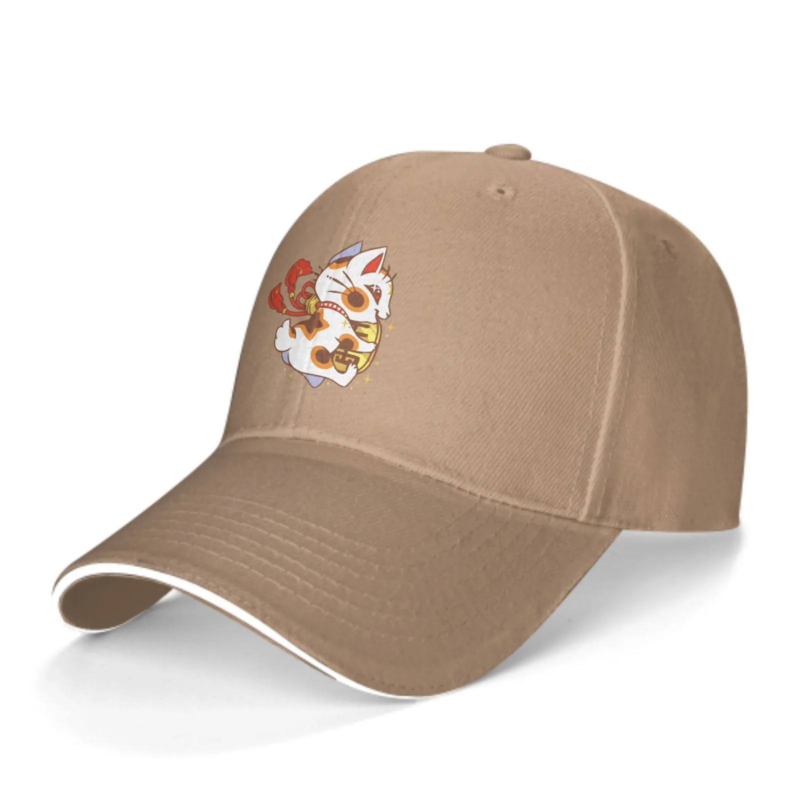 

Lucky Cat Baseball Cap Sandwich Duck Tongue Hat Spring Summer For Men Women Fashion Daily Sports Outdoor Travel