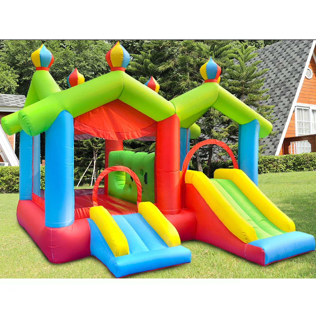 

Hot Popular Customdesign 100% Full Inspection Inflatable Fabric Commercial Bounce Manufacturer in China Boucing Castle Unisex
