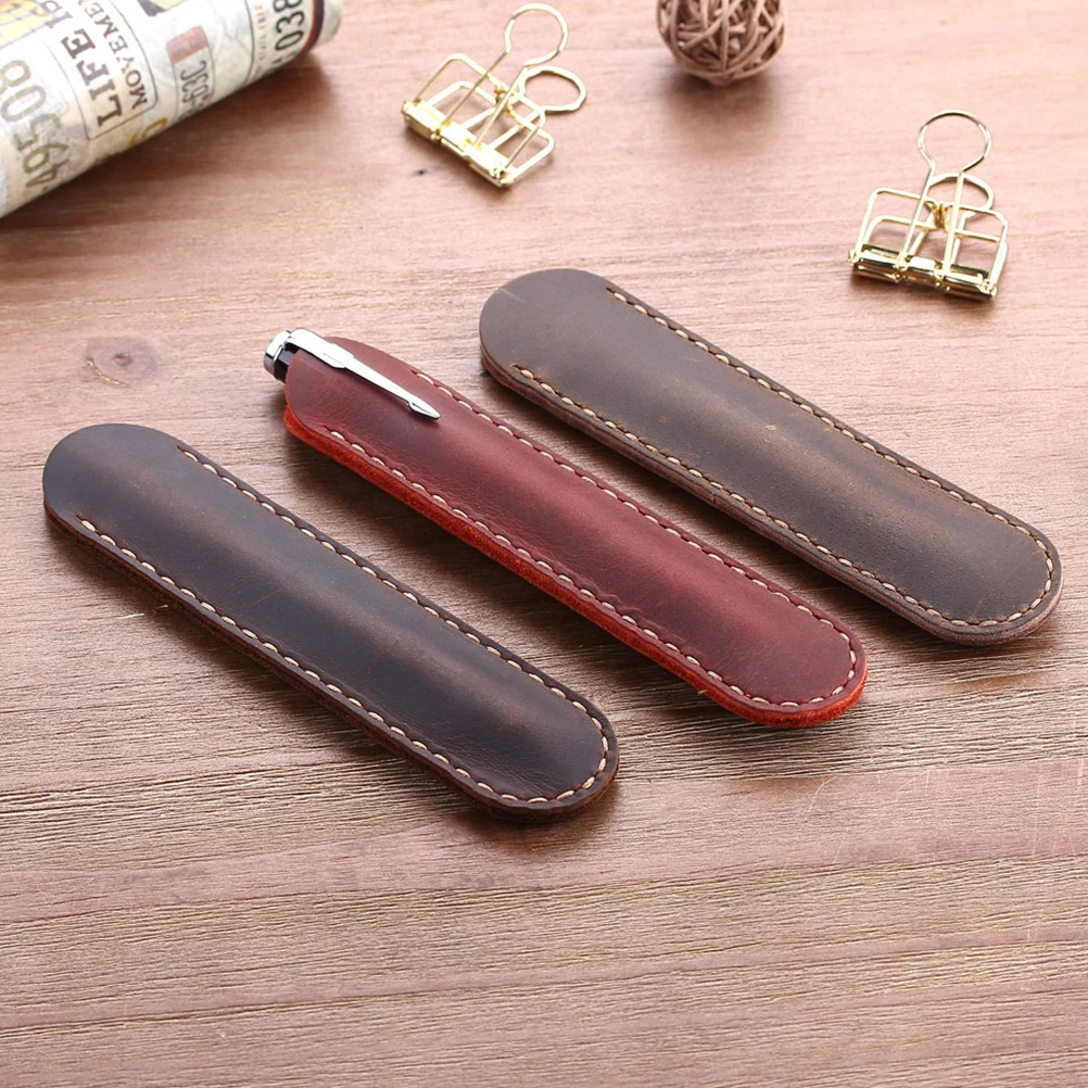 

Pen Case Holder Protective Sleeve Handmade Pouch Office School Supplies Gift Idea Christmas Father's Day Present