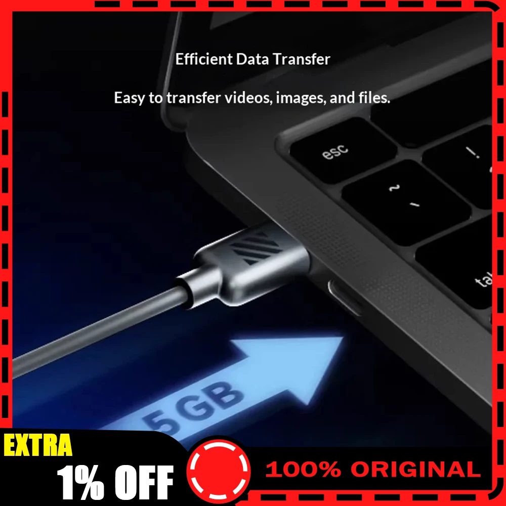 RayNeo Full-Function USB C Cable 4K Video  Data & Charging  Universal Compatibility, Durable Soft Design 4K/60Hz 1080P/120Hz