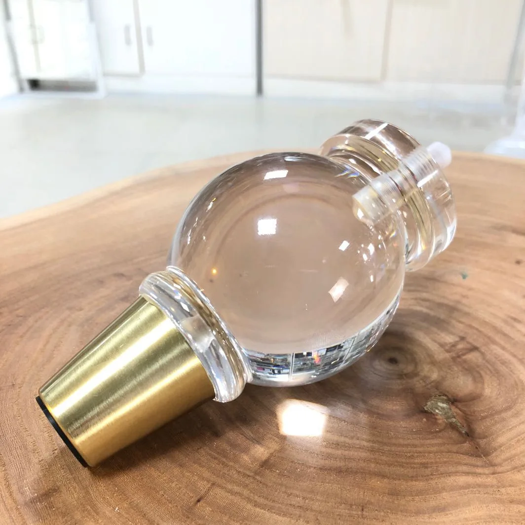 Acrlic Transparency Crystal Color Ball Shape Art Sofa Leg 75*130mm 4 pezzi