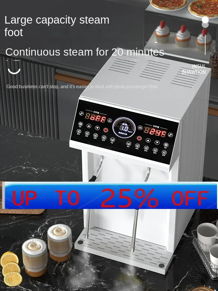 

CX Fixed Temperature Steam Engine Commercial Milk Tea Shop Double-Headed Steam Milk Frother Coffee Shop