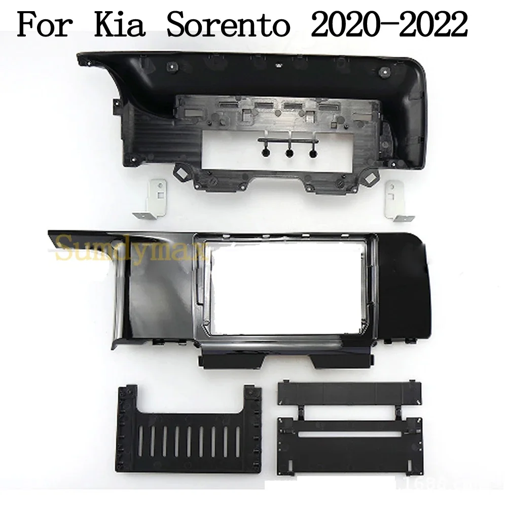 

9inch 2 Din Car Radio Fascia Frame For Kia Sorento 2020 2021 2022 big screen android car Radio Dash Fitting Panel Kit cable