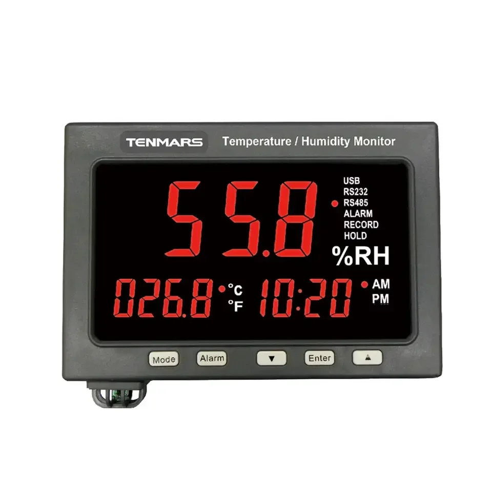 

Tenmars TM-187A CO2/Temperature/Humidity LED Monitor Wall-Mounted Monitors