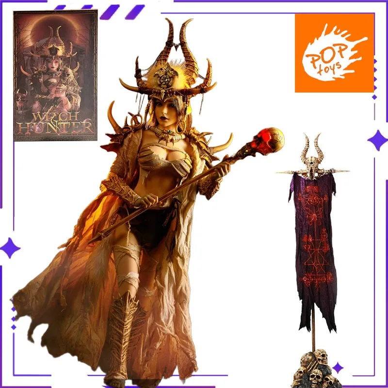 

POPTOYS Original WH001 1/6 Witch Hunter Series Afar Undead Banner Готовый продукт Мобильная кукла-солдат Модель игрушки в подарок на складе