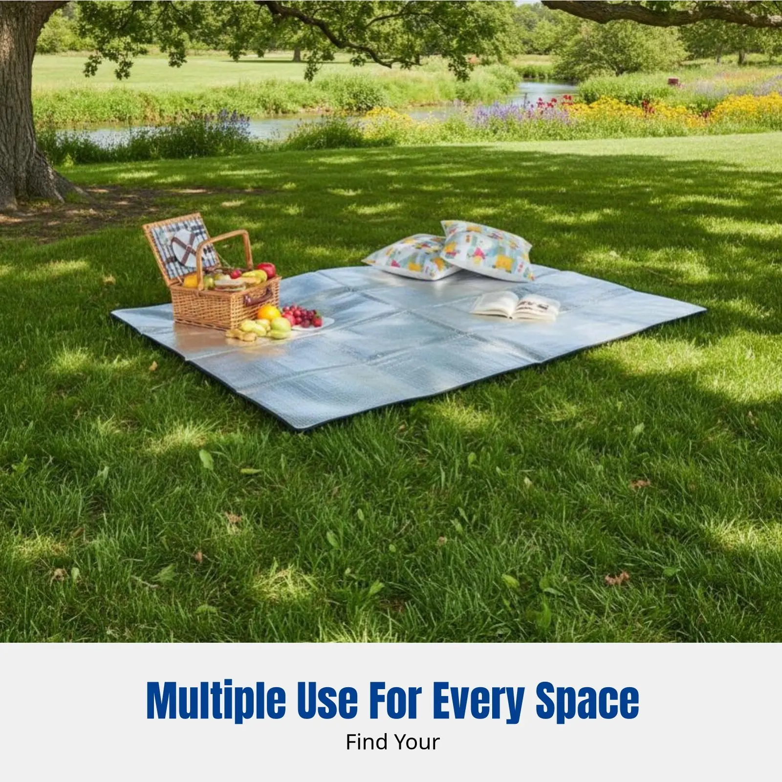 

Outdoor Camping Moisture-Resistant Mat, Thick Sleeping Pad, Tent Ground Mat, Waterproof Outdoor Blanket, Foldable Foam Aluminum