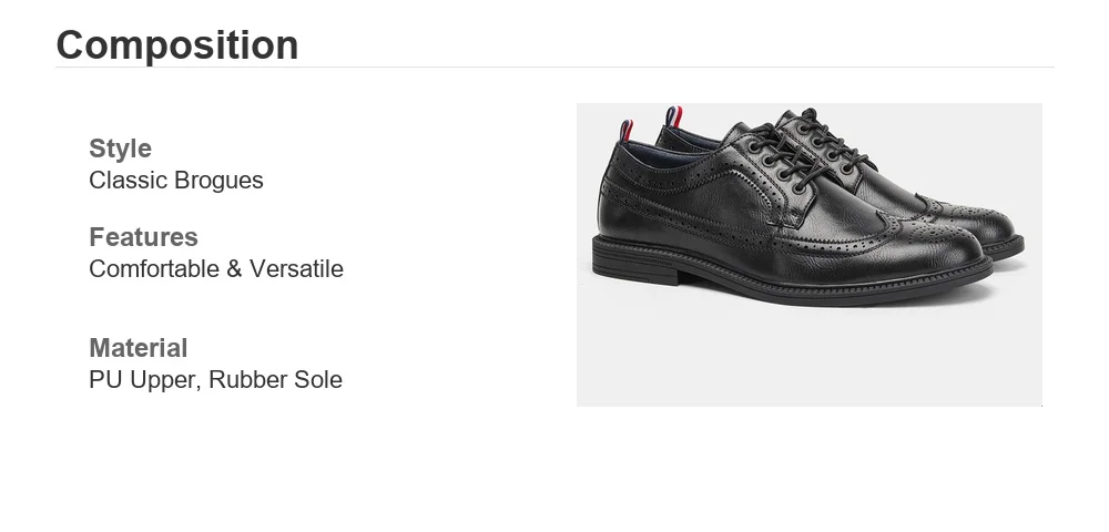 Klassische Brogues-Lederschuhe für Herren, bequeme, elegante Business-Schuhe für Herren, Lederschuhe für Herren – Detail 1