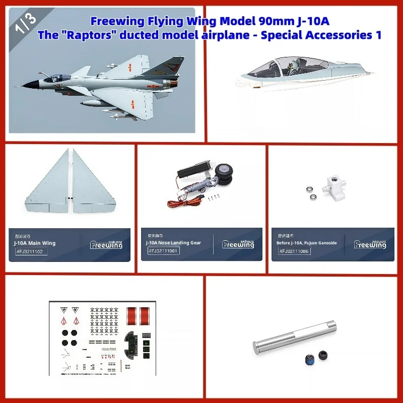 Freewing Flying Wing Model 90mm J-10a 