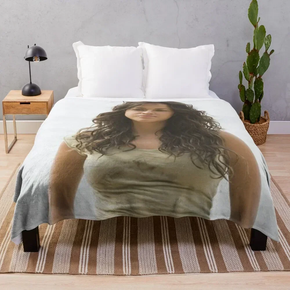 michelle rodriguez Throw Blanket Custom wednesday Summer for babies Blankets