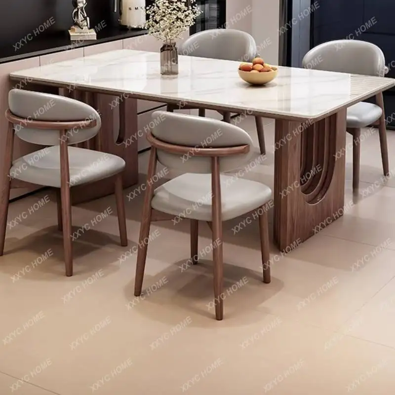 XX.Unique Chairs Dining Tables Space Expandable Black Dining Tables Modern Extending Mesas  Furniture Ho