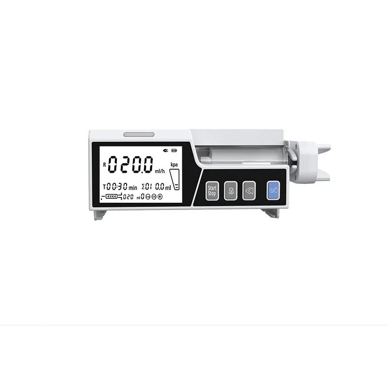 4.3 inch Touch Screen Stackable Type Human or Veterinary Use Syringe Pump Infusion pump LCD real-time Alarm Transfusion
