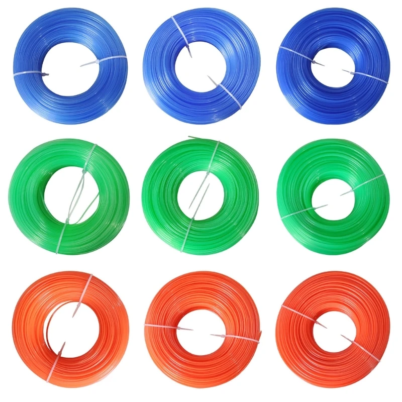 

100M High Strength Grass Cutting Cord Compatibles with Various String Trimmers