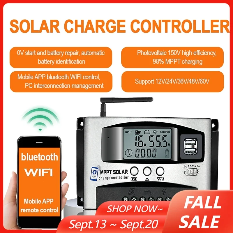 12v-24v-36v-48v-60v-bluetooth-wifi-mppt-solar-charge-controller-lcd-display-dual-usb-mobile-app-remote-photovoltaic-controller