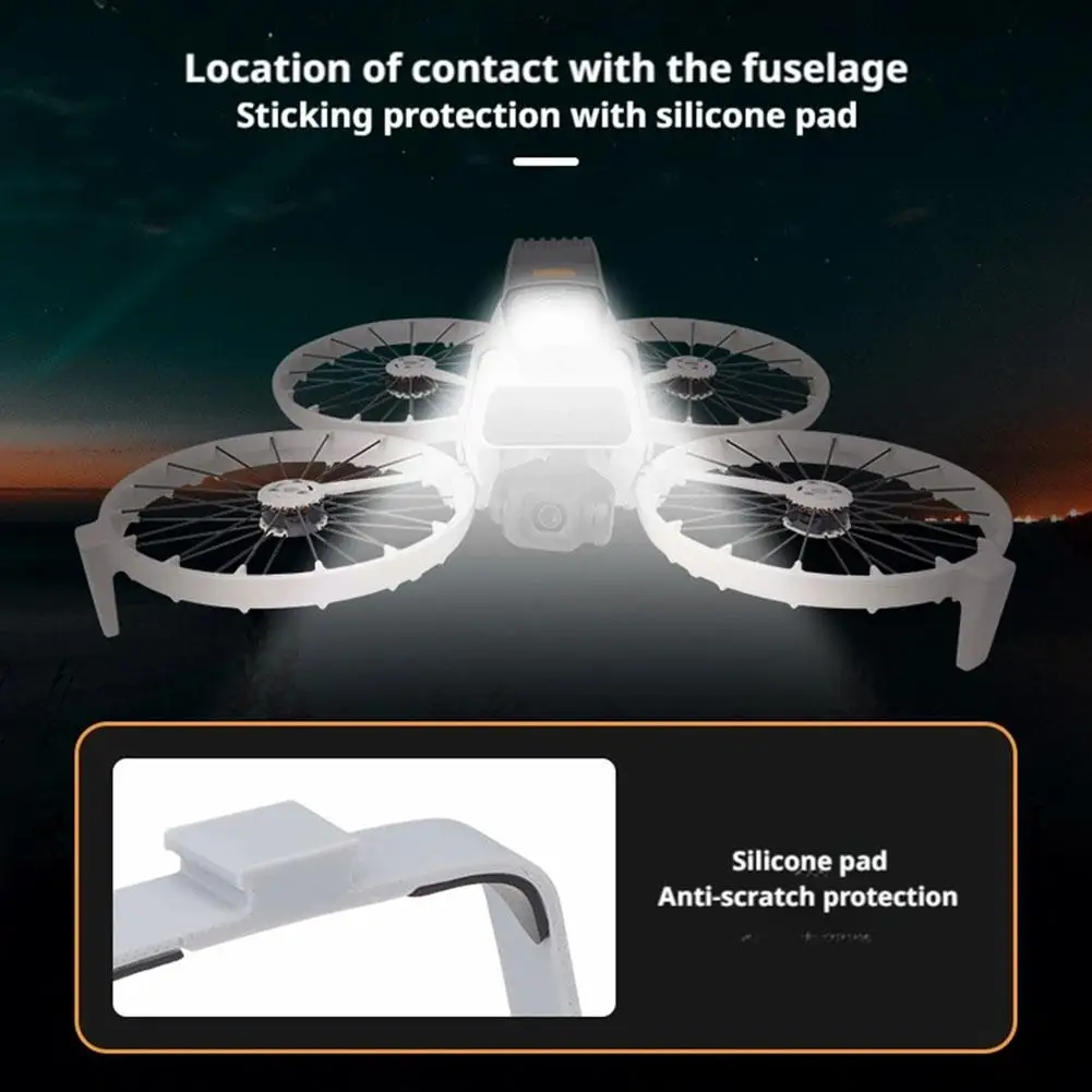 الطائرة بدون طيار ضوء إحترافي الملاحة الليلية الطيران ضوء مصباح المصباح ل DJI الوجه الكشاف فلاشات الطوارئ عدة